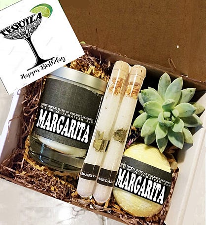 Cocktail Succulent & Spa Gift Box